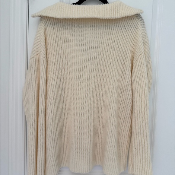 SHEIN Cream Ribbed Sweater - Picture 4 of 6